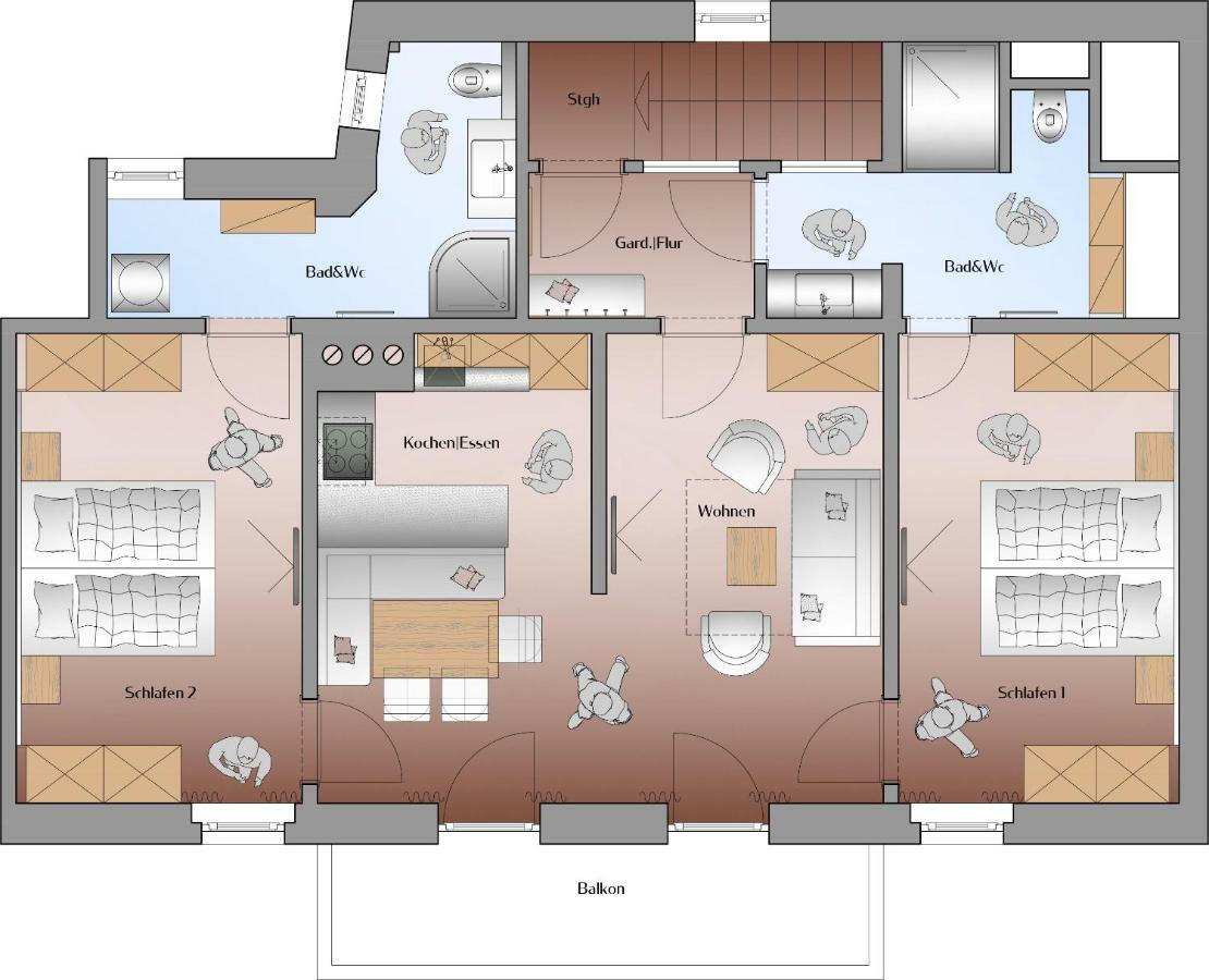 Appartements Erwin & Eleonore Huettl - Penthouse Neukirchen am Großvenediger 외부 사진